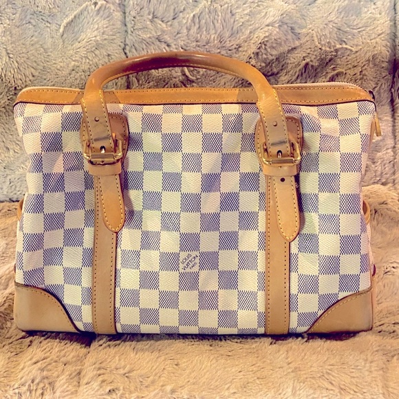✨ Authentic Louis Vuitton Damier Azur Berkeley Boston Handbag GUC. ✨ - Picture 2 of 9